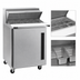 Thumbnail image #4 for Centerline by Traulsen 27-Inch One-Section 12-Pan Mega Top Prep Table Refrigerator with Solid Left-Hinged Door