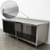 Thumbnail image #4 for Advance Tabco Special Value Series Stainless Steel Economy Open Base Work Table with 5-Inch Backsplash, 108 x 30 Inches