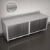 Thumbnail image #4 for John Boos Stainless Steel Underbar Work Table with Open Front Cabinet Base, 108