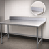 Thumbnail image #4 for Advance Tabco 108-Inch x 36-Inch Stainless Steel Work Table with 5-Inch Backsplash and Open Base