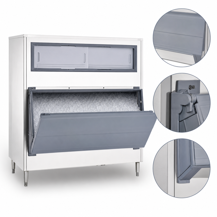 Product image #4 for SmartGATE SG1300S-48 Single Door 1320 lb. Stainless Steel Upright Ice Storage Bin