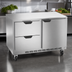 Thumbnail image #4 for Beverage Air 48-Inch Two-Section Undercounter Freezer With 2 Drawers and 1 Solid Door
