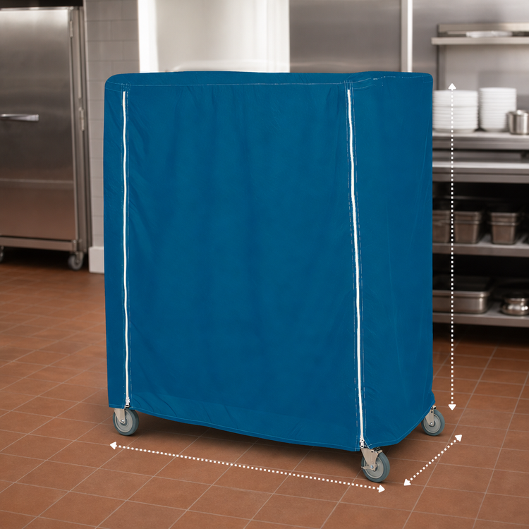 Product image #4 for Metro Waterproof Queen Mary & Banquet Cart Cover, 60 x 21 x 74 Inches, Mariner Blue