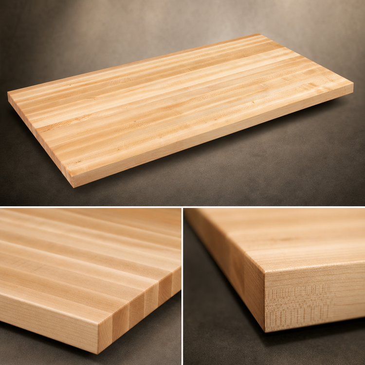 Product image #4 for Boos Block 60" x 27" Edge Grain Northern Hard Rock Maple Kitchen Countertop