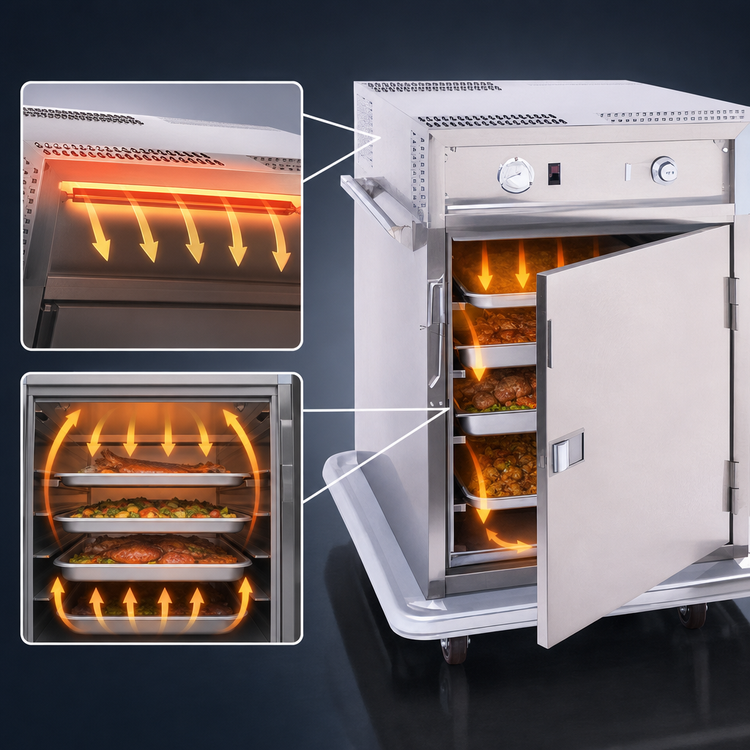 Product image #4 for Carter-Hoffmann Heavy-Duty Correctional Mobile Heated Holding Cabinet with Universal Slides