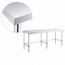 Thumbnail image #4 for Sapphire 84-Inch x 24-Inch Stainless Steel Work Table with Flat Top and Open Galvanized Base