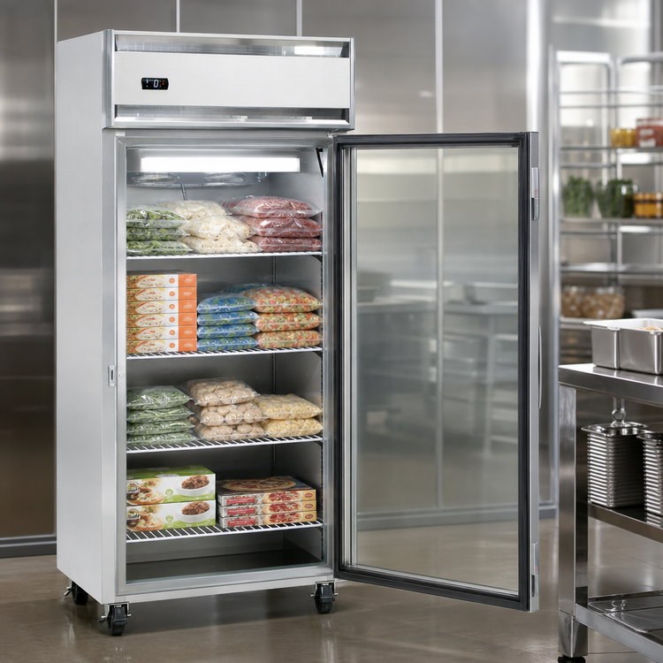 Product image #4 for Continental Refrigerator 1FXNSSGD One-Section Extra-Extra-Wide Display Reach-in Freezer