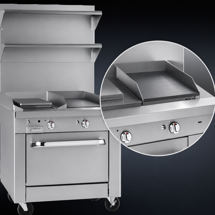 Product image #4 for Southbend Platinum 32-Inch Heavy Duty Gas Range with 16-Inch Hot Top, 16-Inch Griddle, and Convection Oven