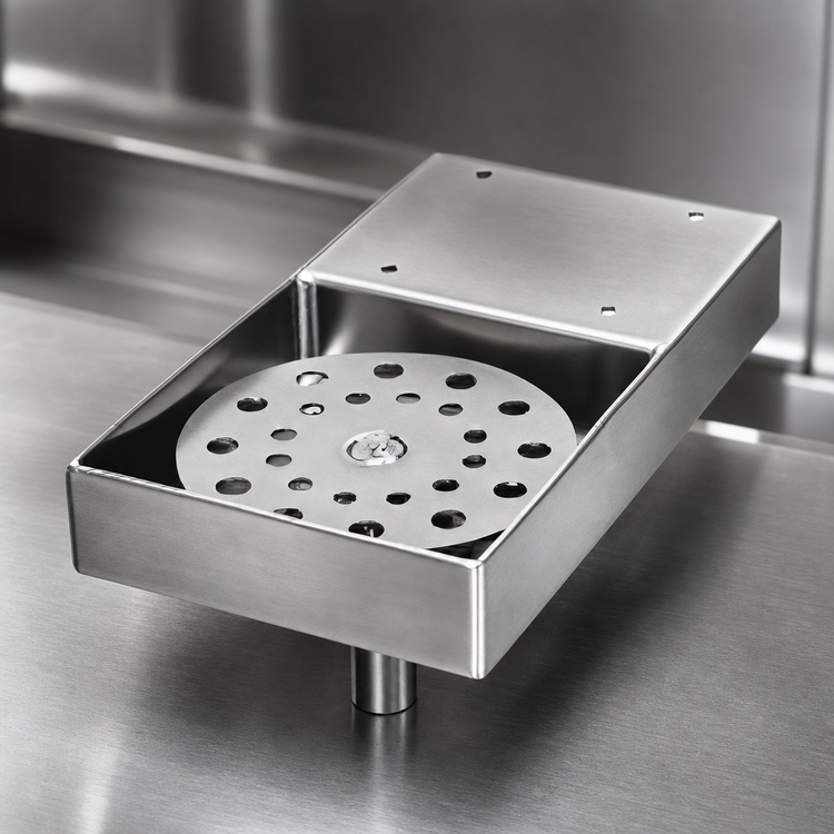 Product image #4 for Glastender Undercounter Mount Rinser Faucet, 5 x 9 Inch, Stainless Steel