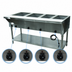 Thumbnail image #4 for Advance Tabco Triumph Supreme 4-Well Electric Hot Food Table with Undershelf and Cutting Board Shelf