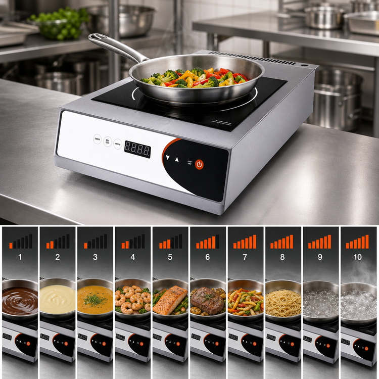 Product image #4 for DIPO Induction Portable Countertop Single-Burner Induction Range, 2.6 kW, 208/240V