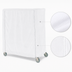 Thumbnail image #4 for Metro White Knitted Polyester Cart Cover for 60