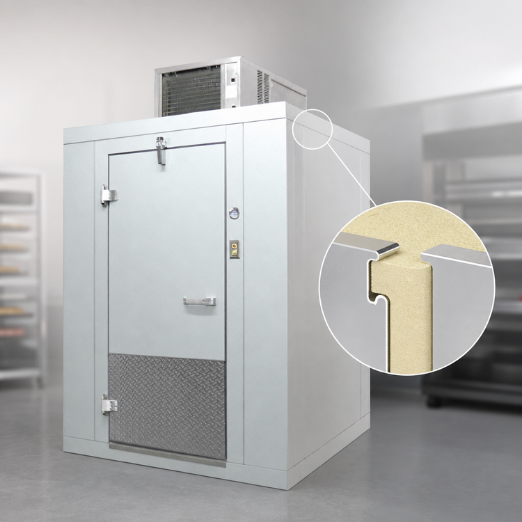 Product image #4 for Arctic Industries Indoor Floorless Walk-In Cooler with Remote Refrigeration, 6 Ft x 8 Ft, +35°F Holding