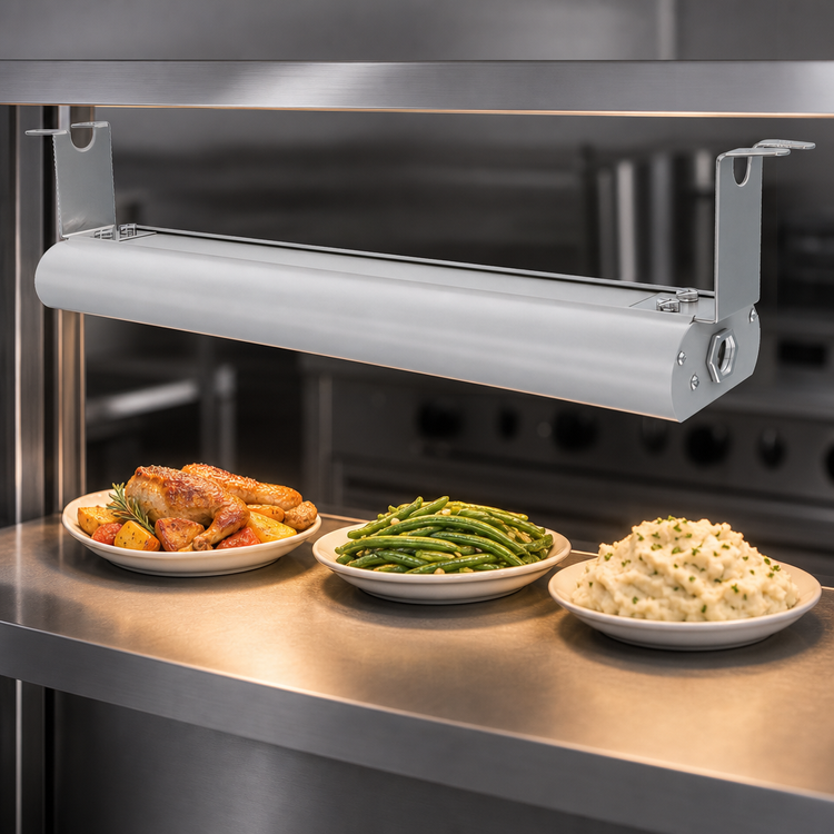 Product image #4 for Vollrath 60-Inch Low Profile Unlighted Strip Heat Lamp, Natural Aluminum, 120V