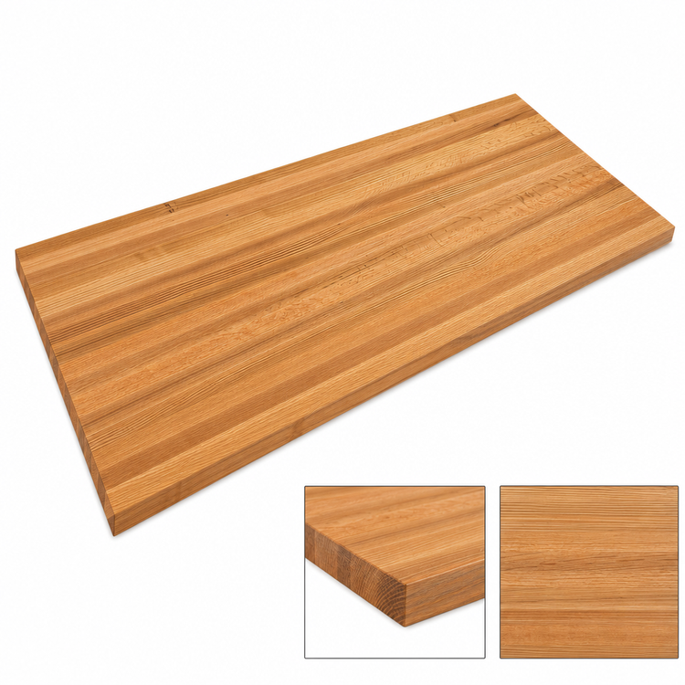 Product image #4 for John Boos Appalachian Red Oak Edge Grain Island Countertop, 120 x 32 x 1-1/2 Inch, Penetrating Oil Finish