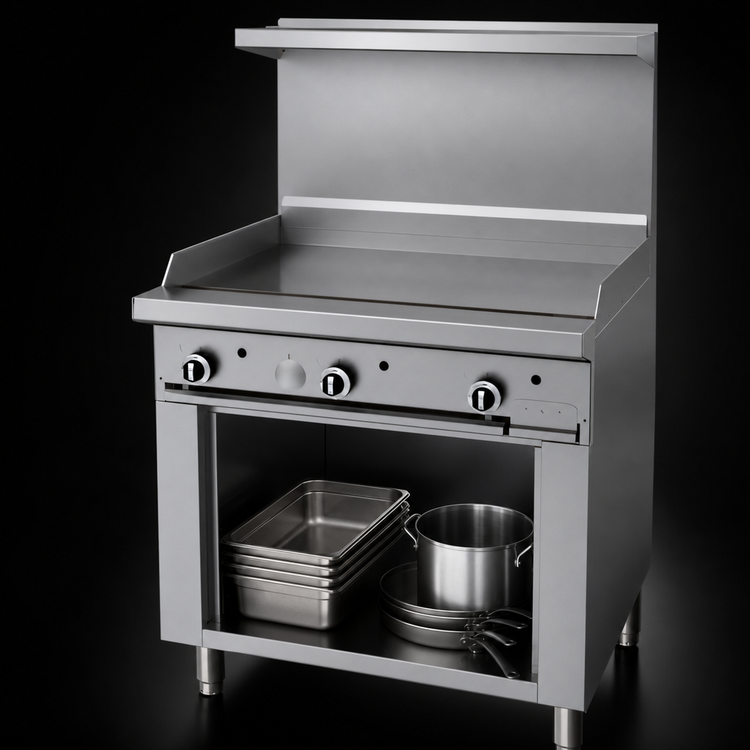 Product image #4 for Garland G Starfire Pro 36-Inch Gas Restaurant Range with Griddle and Storage Base