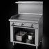 Thumbnail image #4 for Garland G Starfire Pro 36-Inch Gas Restaurant Range with Griddle and Storage Base