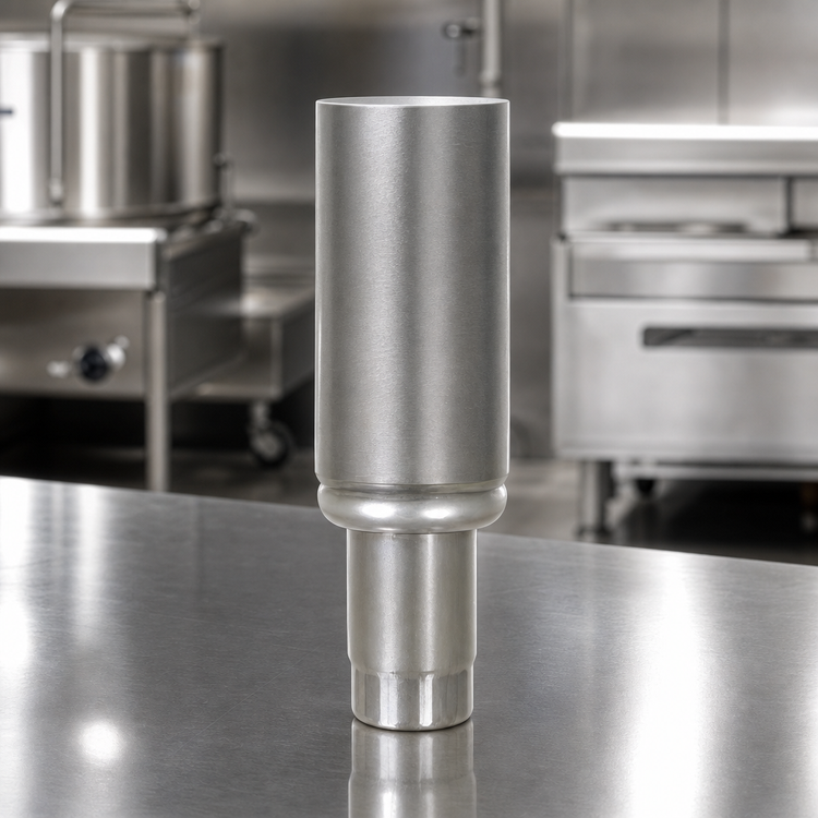 Product image #4 for Advance Tabco Set of 4 Stainless Steel Legs for Braising Pan & Tilt Skillet, 34 1/2 Inch High