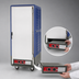 Thumbnail image #4 for Metro C5 3 Series Full Height Low Watt Mobile Heated Holding Cabinet with Full-Length Solid Door and Universal Wire Slides, Blue