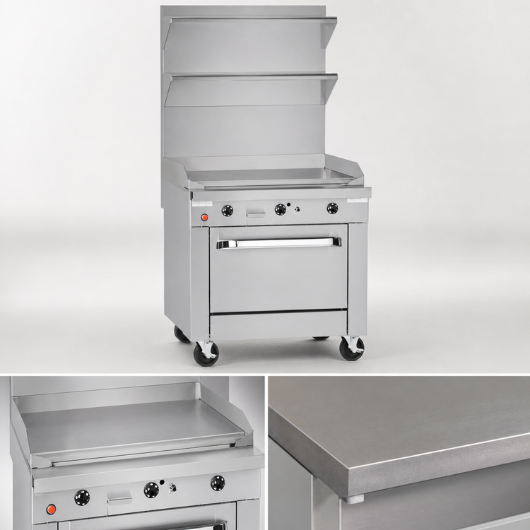 Product image #4 for Southbend Platinum 12-Inch Modular Natural Gas Griddle Section with 1-Inch Plate, Manual Controls