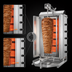 Thumbnail image #4 for Trento Potis Natural Gas 5-Burner Doner Kebab Machine / Vertical Broiler