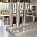 Thumbnail image #4 for Micro Matic USA Skyline BS-SKY-3PSSKR-LR 3-Faucet Countertop Glycol-Cooled Draft Beer Station, Less Rinser, Polished Stainless Steel
