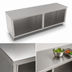 Thumbnail image #4 for John Boos Open Front Cabinet Base Stainless Steel Work Table, 144 x 24 Inches, 14-Gauge 300-Series Top