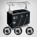 Thumbnail image #4 for Vollrath 2-Series Affordable Portable Deluxe 4-Well Mobile Hot Food Station with Breath Guard and Enclosed Base