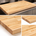 Thumbnail image #4 for Boos Block Northern Hard Rock Maple Blended Edge Grain Kitchen Countertop, 72 x 30 x 1-1/2 Inch, Oil Finish