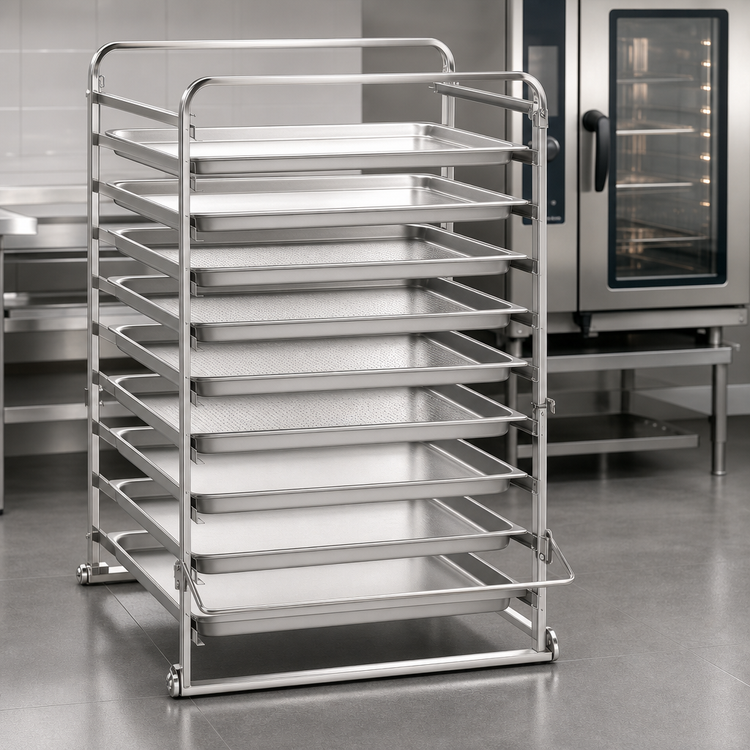 Product image #4 for RATIONAL 10-Pan Mobile Oven Rack for SCC 102/CMP 102 Series
