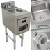 Thumbnail image #4 for Advance Tabco Special Value Underbar Basics 12-Inch Freestanding Hand Sink with Soap and Towel Dispensers