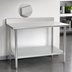 Thumbnail image #4 for Eagle Deluxe Series Stainless Steel Work Table with 4-1/2-Inch Backsplash and Adjustable Undershelf, 84 x 36 Inches