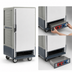 Thumbnail image #4 for Metro C5 3 Series 3/4 Height Heated Holding and Proofing Cabinet, Gray, Combination Module, Full-Length Solid Doors, Lip Load Slides