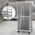 Thumbnail image #4 for Channel Manufacturing Double Section Side-Loading Aluminum Bun Pan Oven Rack for 20 Full-Size Pans