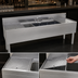Thumbnail image #4 for Glastender Four-Compartment Underbar Sink Unit with Left and Right Drainboards and Deck-Mount Faucet, 84 Inch W x 24 Inch D