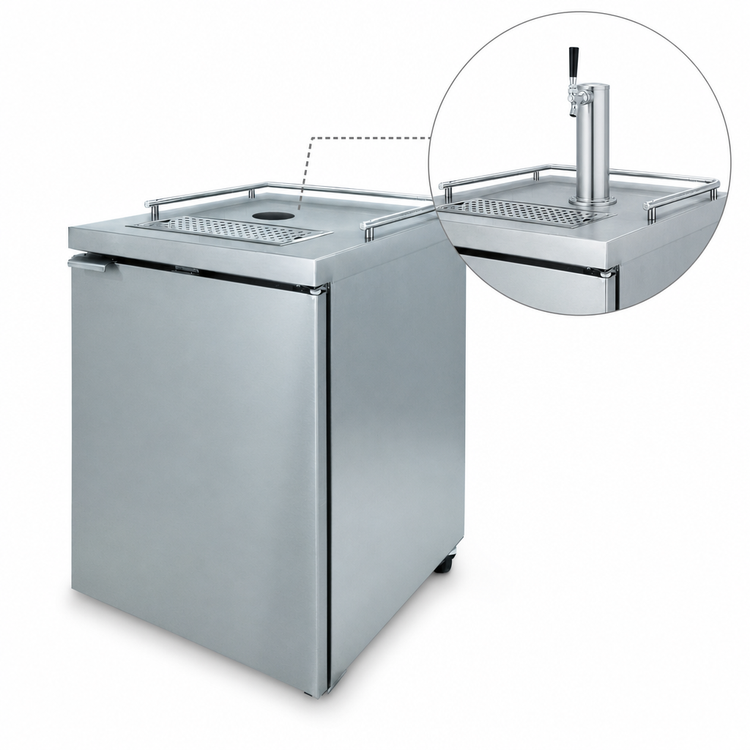 Product image #4 for Pro-Line E-Series 25-Inch Stainless Steel Self-Contained Direct Draw Beer Cooler, 1-Keg, Less Tower