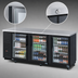 Thumbnail image #4 for Turbo Air Super Deluxe Three-Section Glass Door Back Bar Cooler, 90-3/8