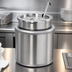 Thumbnail image #4 for Nemco Countertop Round Cooker/Warmer, 7 Quart, 220V, Stainless Steel, Includes Inset, Cover & Ladle