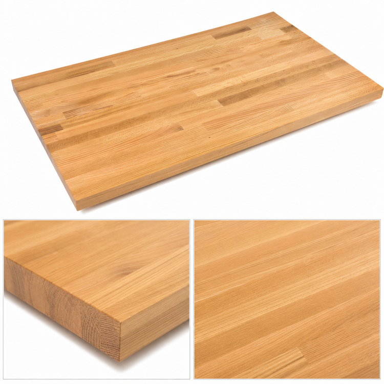 Product image #4 for John Boos Appalachian Red Oak Blended Edge Grain Island Countertop, 60 x 36 x 1-1/2 Inch, Varnique Finish
