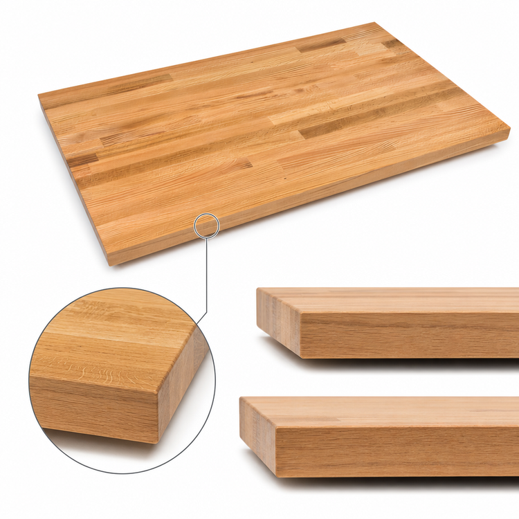 Product image #4 for John Boos Appalachian Red Oak Edge Grain Island Countertop, 60 x 27 x 1-1/2 Inch, Oil Finish