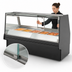 Thumbnail image #4 for Structural Concepts Fusion® Countertop Heated Service Case with Vertical Swing-Out Front Glass and Rear Sliding Doors, 75-3/8 Inch Wide