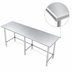 Thumbnail image #4 for 84 Inch x 30 Inch Stainless Steel Work Table with Open Base and Adjustable Bullet Feet