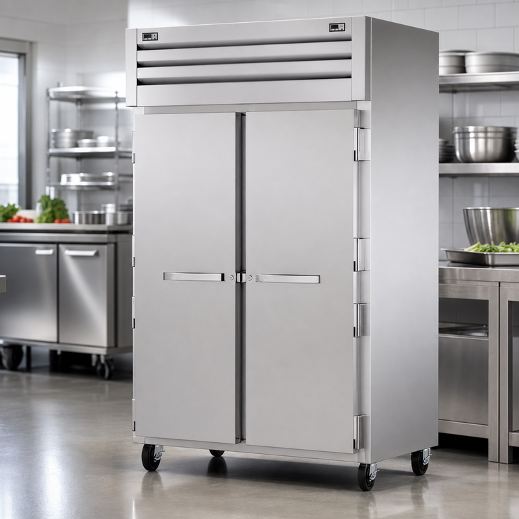 Product image #4 for True SPEC SERIES Two-Section Dual-Temperature Reach-In Refrigerator/Freezer with Stainless Steel Doors
