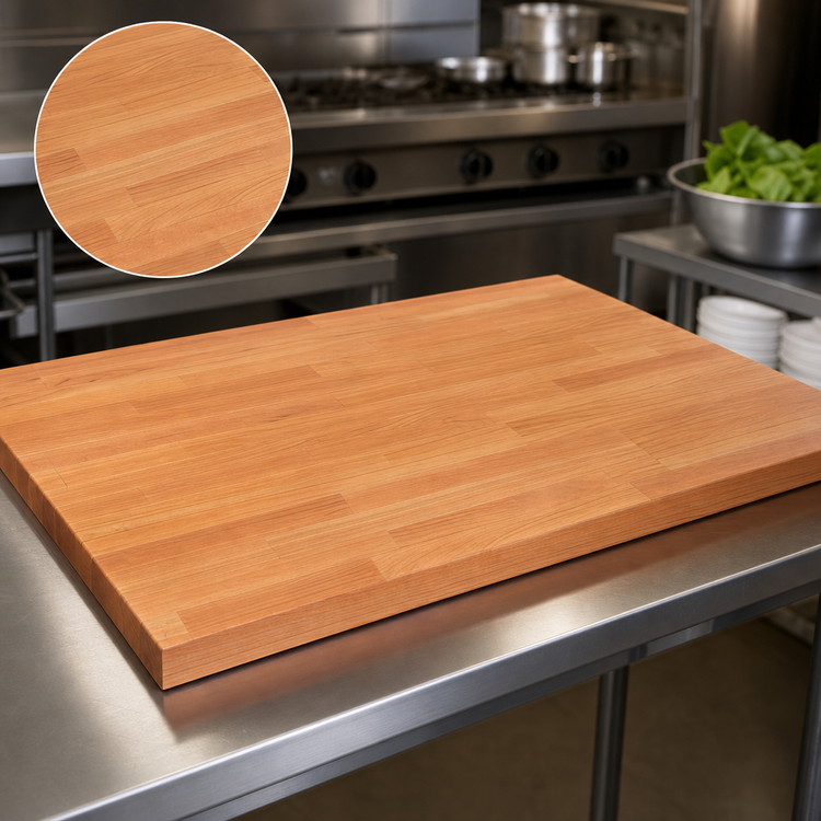 Product image #4 for John Boos Boos Block American Cherry Blended Edge Grain Kitchen Countertop, 60 x 25 x 1-1/2 Inch