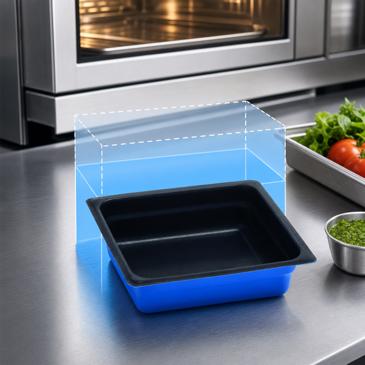 Product image #4 for Merrychef 1/6 GN 1/2-Liter Container for High-Speed Ovens