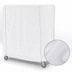 Thumbnail image #4 for Metro 36 x 18 x 54 Inch White Cart Cover for Queen Mary & Banquet Carts