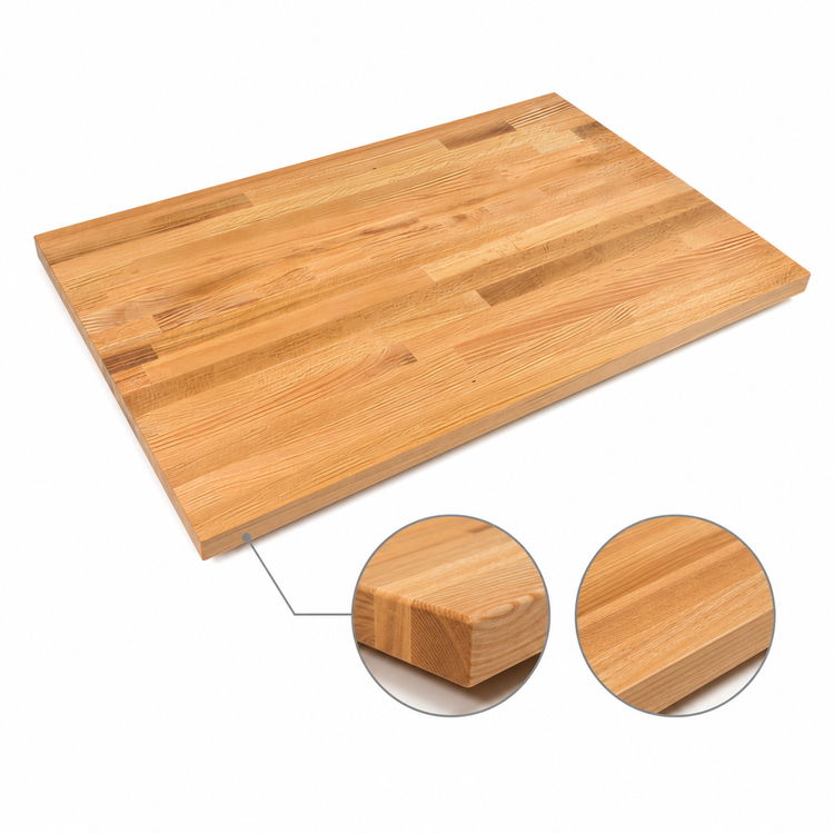 Product image #4 for John Boos Appalachian Red Oak Blended Edge Grain Island Countertop, 132 x 36 x 1-1/2 Inch, Penetrating Oil Finish