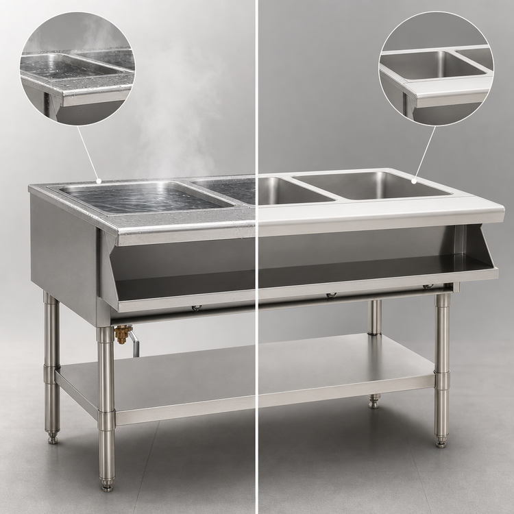 Product image #4 for Eagle Group 48-Inch Electric Sealed Well Hot Food Table with Open Base, 3 Wells
