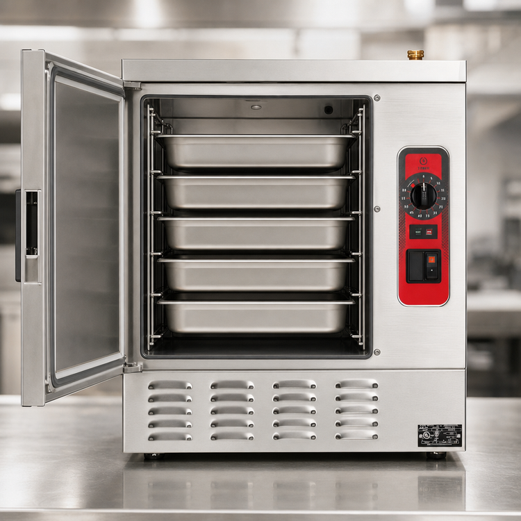 Product image #4 for Vulcan C24EA5-PLUS 24-Inch Countertop Electric Convection Steamer, 1 Compartment, 5-Pan Capacity