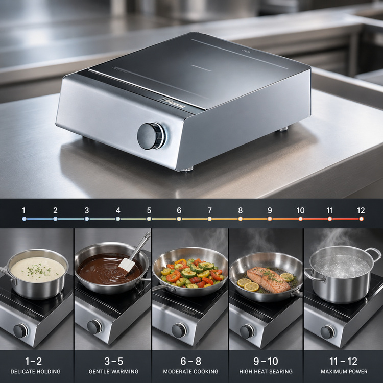Product image #4 for Garland Instinct Countertop Single Hob Induction Cooktop, 1 Burner, 3.5 kW